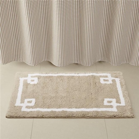 Madison Park Madison Park MP72-3566 Evan Cotton Tufted Rug; Taupe - 24 x 72 in. MP72-3566